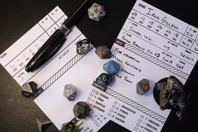 5e NPC Combat Reference Card